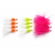12 Two Tone Hothead SLIX - Orange, Pink, Chartreuse