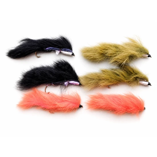6 Snake Zonkers - Black,Olive & Orange