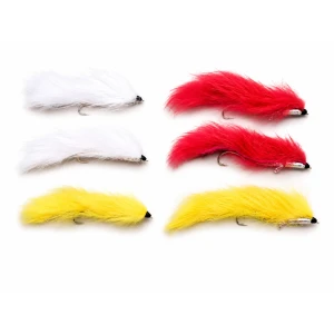 6 Snake Zonkers - White,Red and Yellow