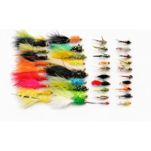 40 Random Goldhead Nymph and Lure Flies