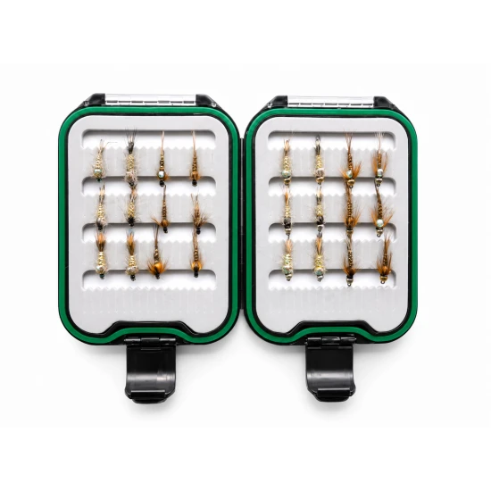 Lanyard Box - 24 Mixed Hares Ear and Pheasant Tail - Goldhead and Unweighed