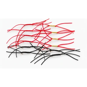 12 Barbless Apps Bloodworm - Black, Red, Red/Gold