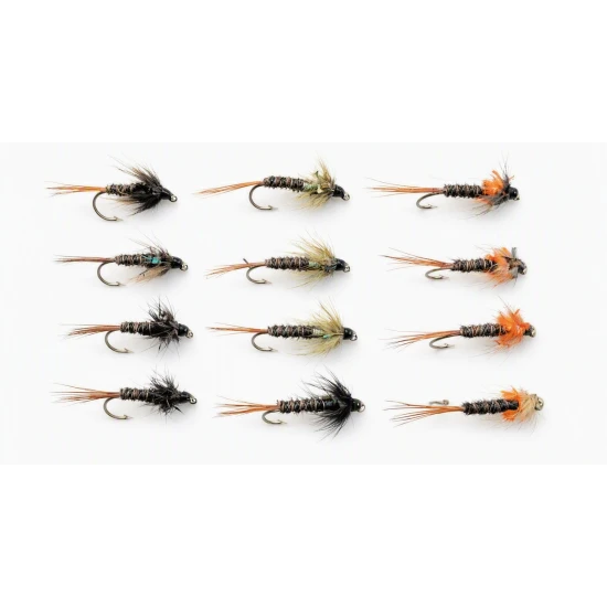 12 Crunchers, Black, Olive & Orange