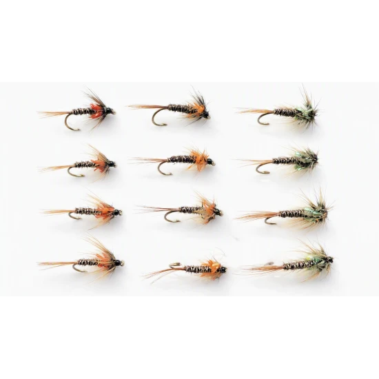 12 Crunchers, Red, Olive & Orange