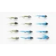 12 Damsel Nymph, Teal and Olive