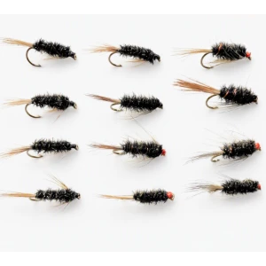 12 Diawl Bach Nymph Red and Natural