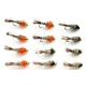 12 Goldhead Hares Ear - Orange and Natural