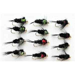 12 Goldhead Montana Red/Green  - Longshank