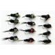 12 Goldhead Montana Red/Green  - Longshank