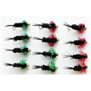 12 Goldhead Montana Red/Green Fritz