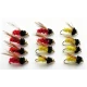 12 Goldhead Winged Montana - Red & Yellow