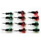 12 Goldhead and Unweighted Montana Red/Green Fritz
