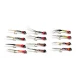 12 Mixed BARBLESS Tungsten Bead Perdigon Nymph