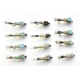 12 Mixed Hares Ear, Flash Head, Standard & Full flash