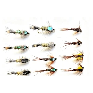 12 Mixed Pheasant Tail and Mixed Hares Ear