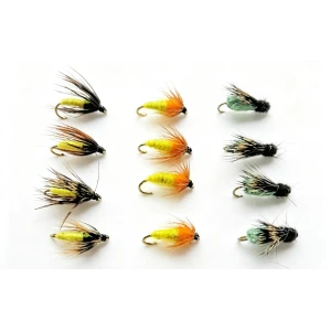 12 Nymph Pupa - Caddis, Amber and La Fontaine