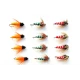 12 Nymph, Aylotts, Red & Green Sedge Pupa