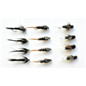 12 Nymph, Black Gnat, Tiger & Dragon