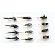 12 Nymph, Black Gnat, Tiger & Dragon