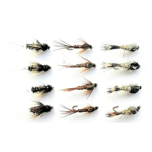 12 Nymph, Dragon, Hares Ear, Pheasant Tail