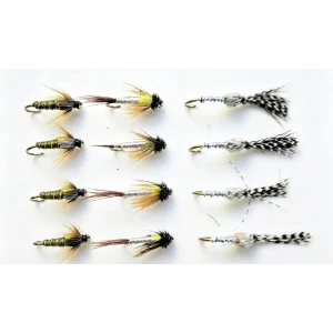 12 Nymph, Greenwell, Caenis, Hatching Sedge