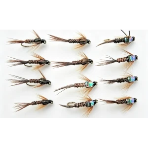 12 Pheasant Tail Nymph, Flash & Standard