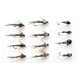 12 Pheasant Tail, Pearly,Natural & Flash Head