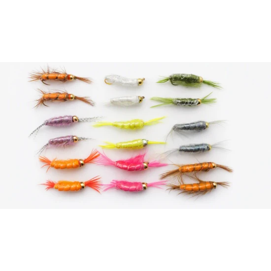 18 Goldhead Shrimp and Scud Trout Flies