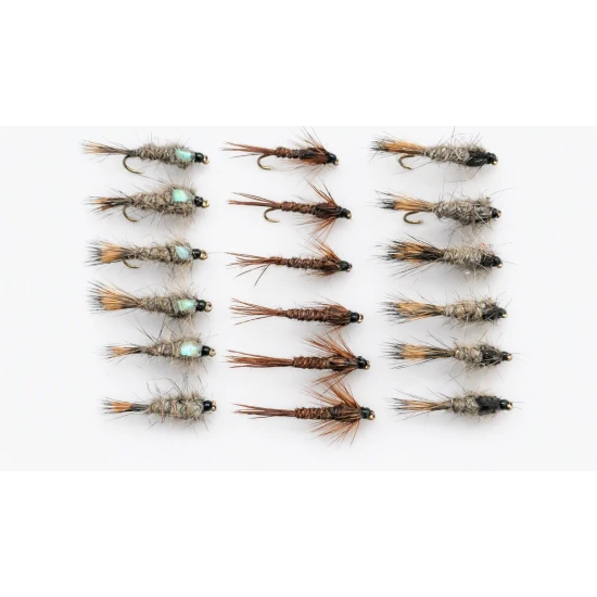 18 Hares Ear & Flash and Standard Pheasant Tail Nymph