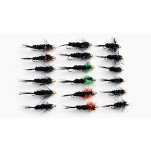 18 Montana Shortshank Goldhead - Red, Yellow, Green