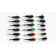 18 Montana Shortshank Goldhead - Red, Yellow, Green