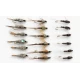 18 Nymph Flies - Flash - Hares Ear,Pheasant Tail and Pearly