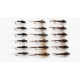 18 Nymph Flies - Pheasant Tails, Pearly, Flash and Natural