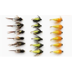18 Nymph Flies, Hatching,Caddis and Amber