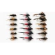 18 Nymph Flies,Dragon, Iron Blue, Tiger