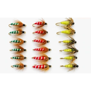 18 Nymph Sedge - Caddis, Red, Green