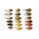 18 Nymph, 6 Varieties, Pupa,Sedge,Caddis etc