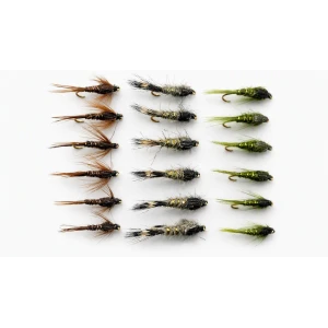 18 Nymphs, Hares Ear, Olives & PTN