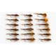 18 Pheasant Tail Nymph - Natural, Yellow, Orange
