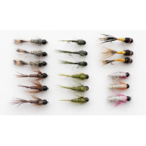 18 Tungsten Bead Nymph, HE, Pheasant, Olive, Czech and Quills