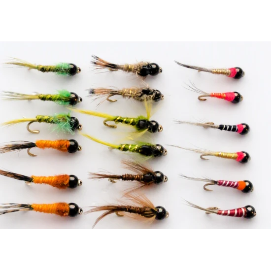 18 Tungsten Bead Nymph inc Perdigon