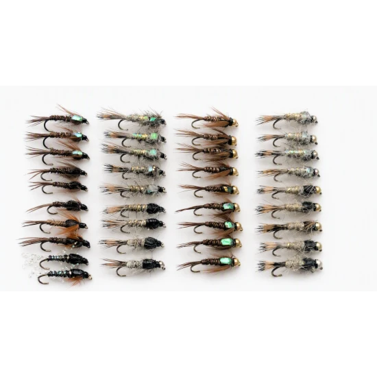 40 Hares ear and Pheasant tail nymph inc goldhead