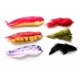 6 Mixed Pike Flies - 3 UW Zonkers & 3 Fry Imitation