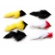 6 Mixed Pike Flies - Bunnys and Zonkers