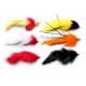 6 Mixed Pike Flies - Bunnys, Mad mullet, Pumpkin & Zonkers