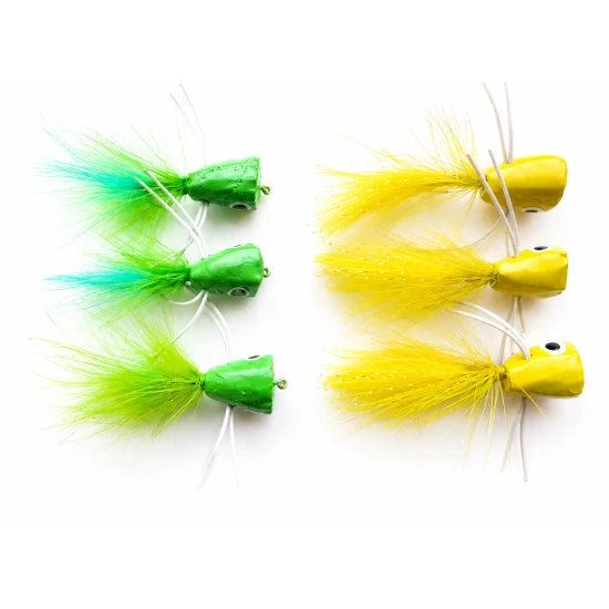6 Poppers, Green and Yellow