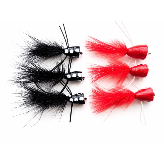 6 Poppers, Red and Black