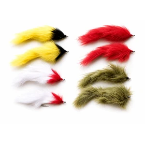 8 Pike Flies - Bunny's and Zonkers (4 VARIATION)