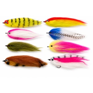 8 Pike Flies - Including Teal Blue and Silver