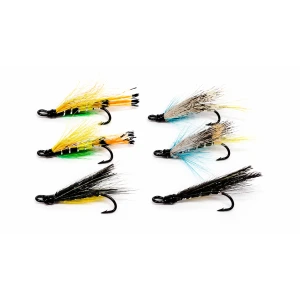 6 Salmon Doubles - Green Highlander, Blue Charm and Monkey